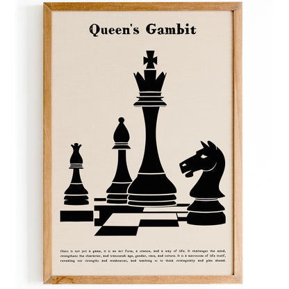 Queen's Gambit Chess Wall Art
