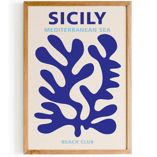 Sicily Beach Club Poster