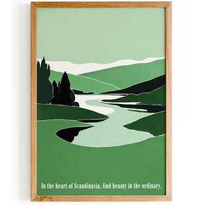 Scandinavian Landscape Wall Art Print