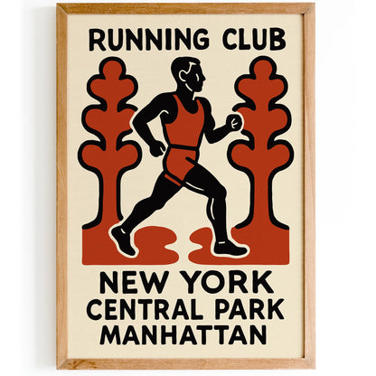 Running Club Manhattan Poster