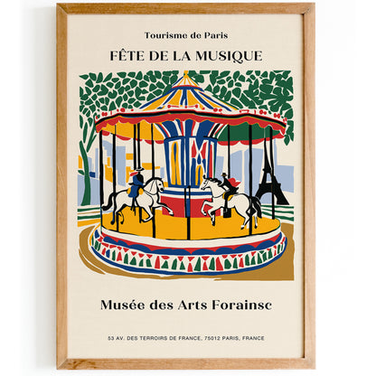 Musée des Arts Forains Paris Poster