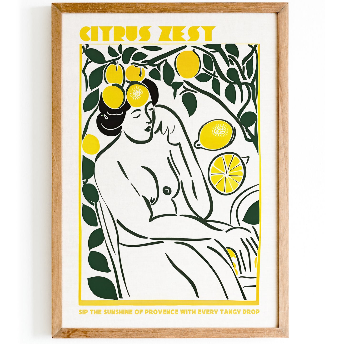 Citrus Zest Summer Retro Poster