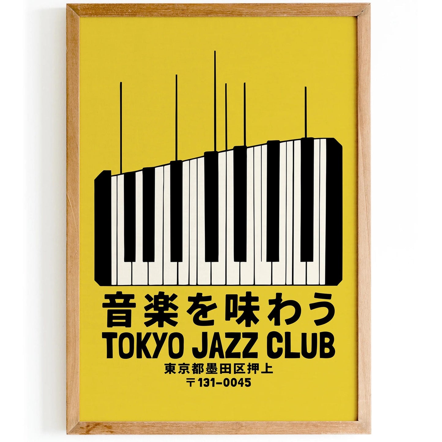 Tokyo Jazz Club Piano Poster