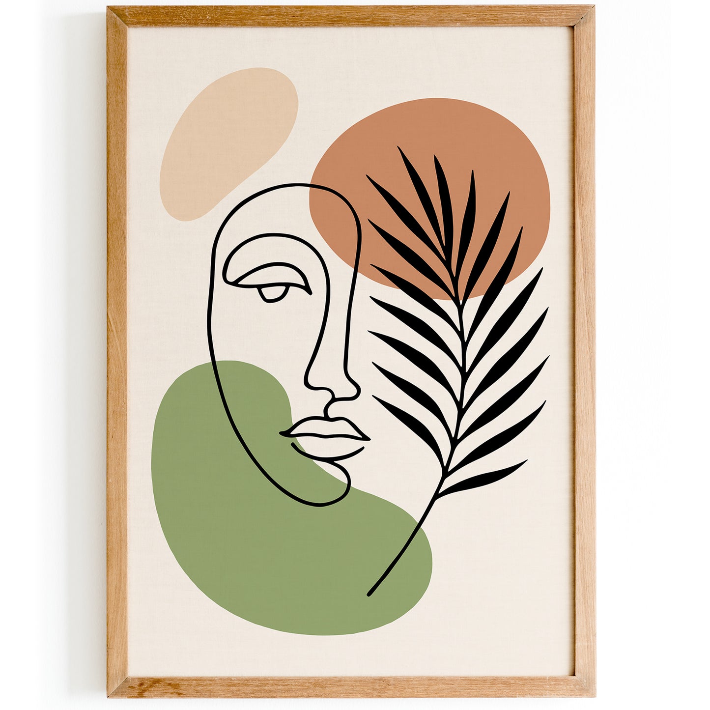 Minimalist Aesthetic Line Art Nature Print