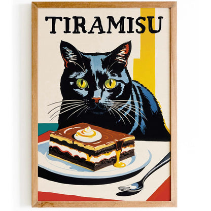 Tiramisu Cat Poster