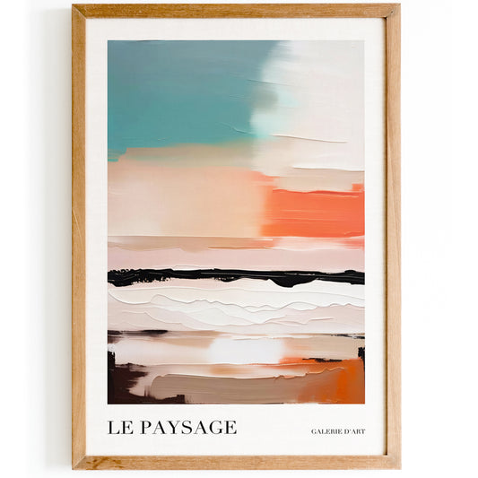 French Le Paysage Abstract Poster