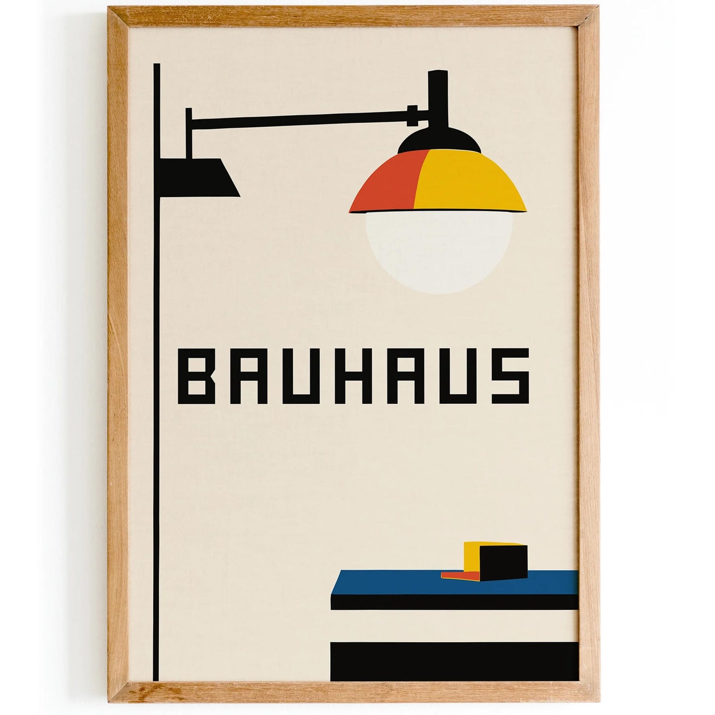 Bauhaus Lamp Abstract Wall Art