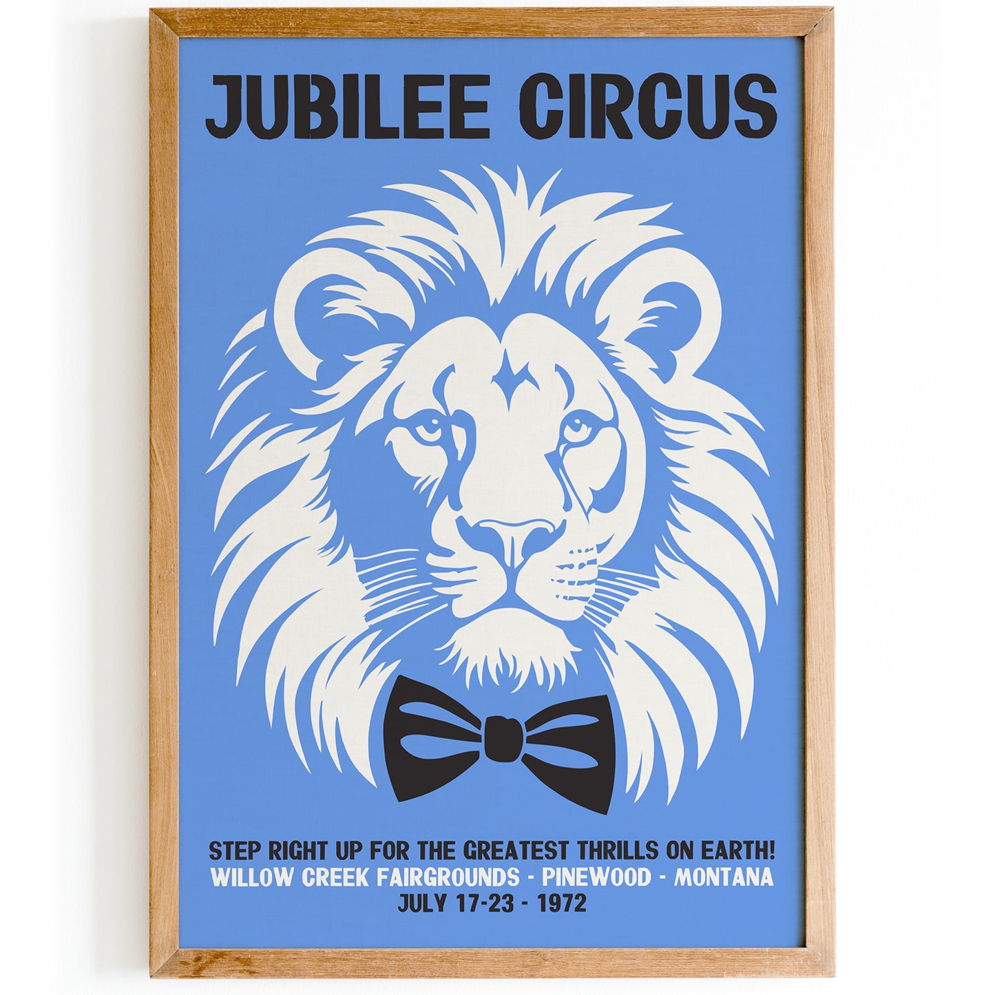 Jubilee Circus Retro 1972 Poster