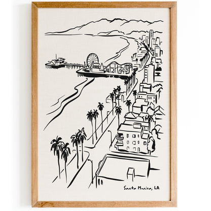 Santa Monica Los Angeles California Poster