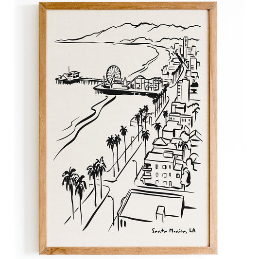 Santa Monica Los Angeles California Poster