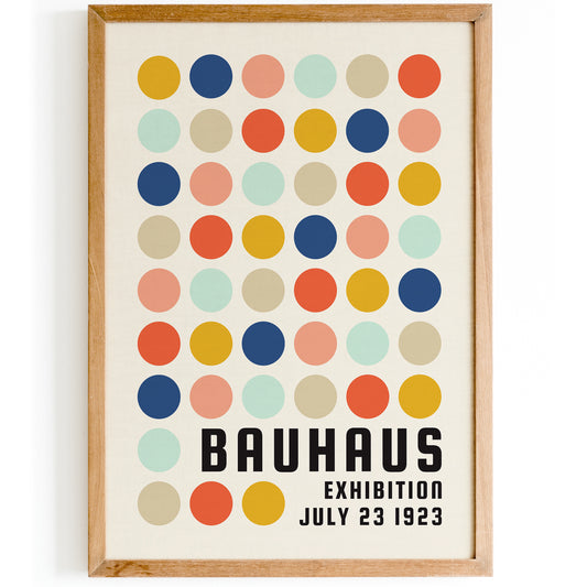 Bauhaus Exhibition Dots Poster