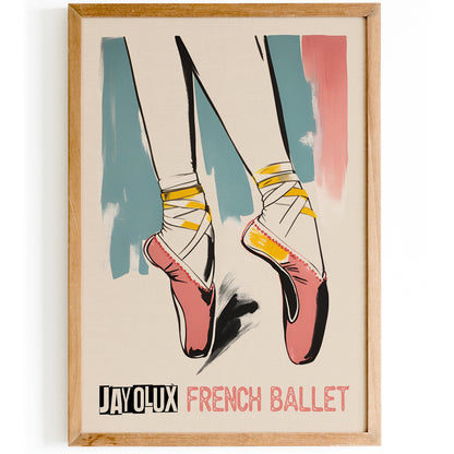 Jayolux French Ballerina Wall Art Print