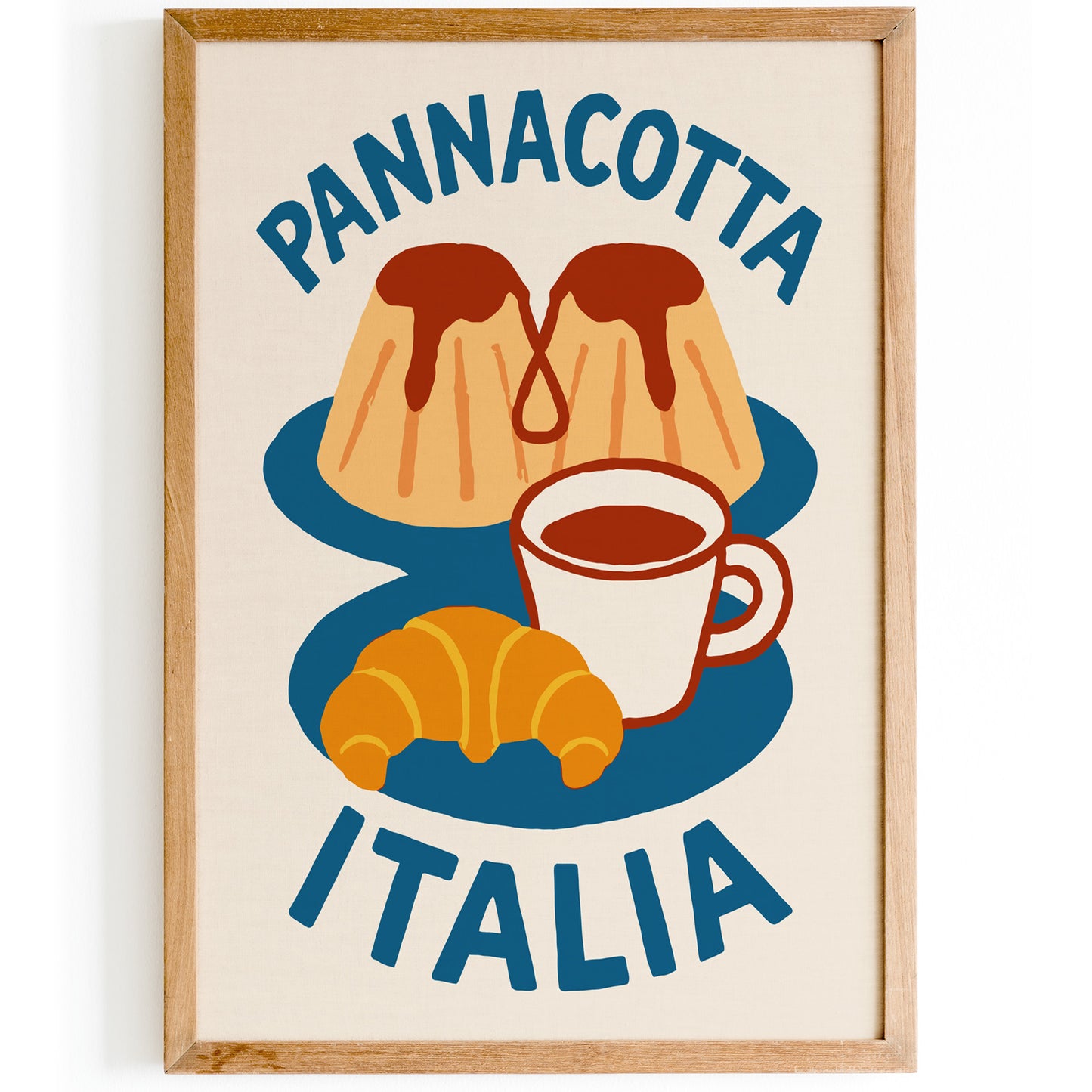 Panna Cotta Italia Poster - Kitchen Wall Art Print
