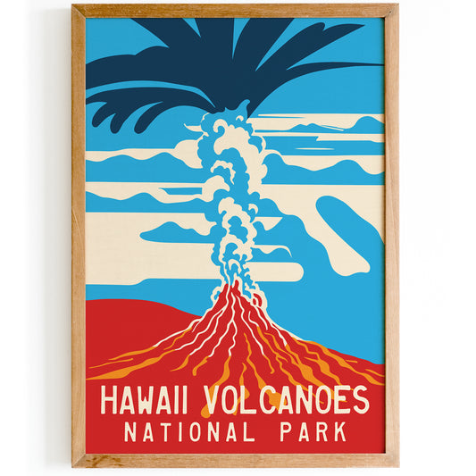 Hawaii Volcanoes Travel Wall Art