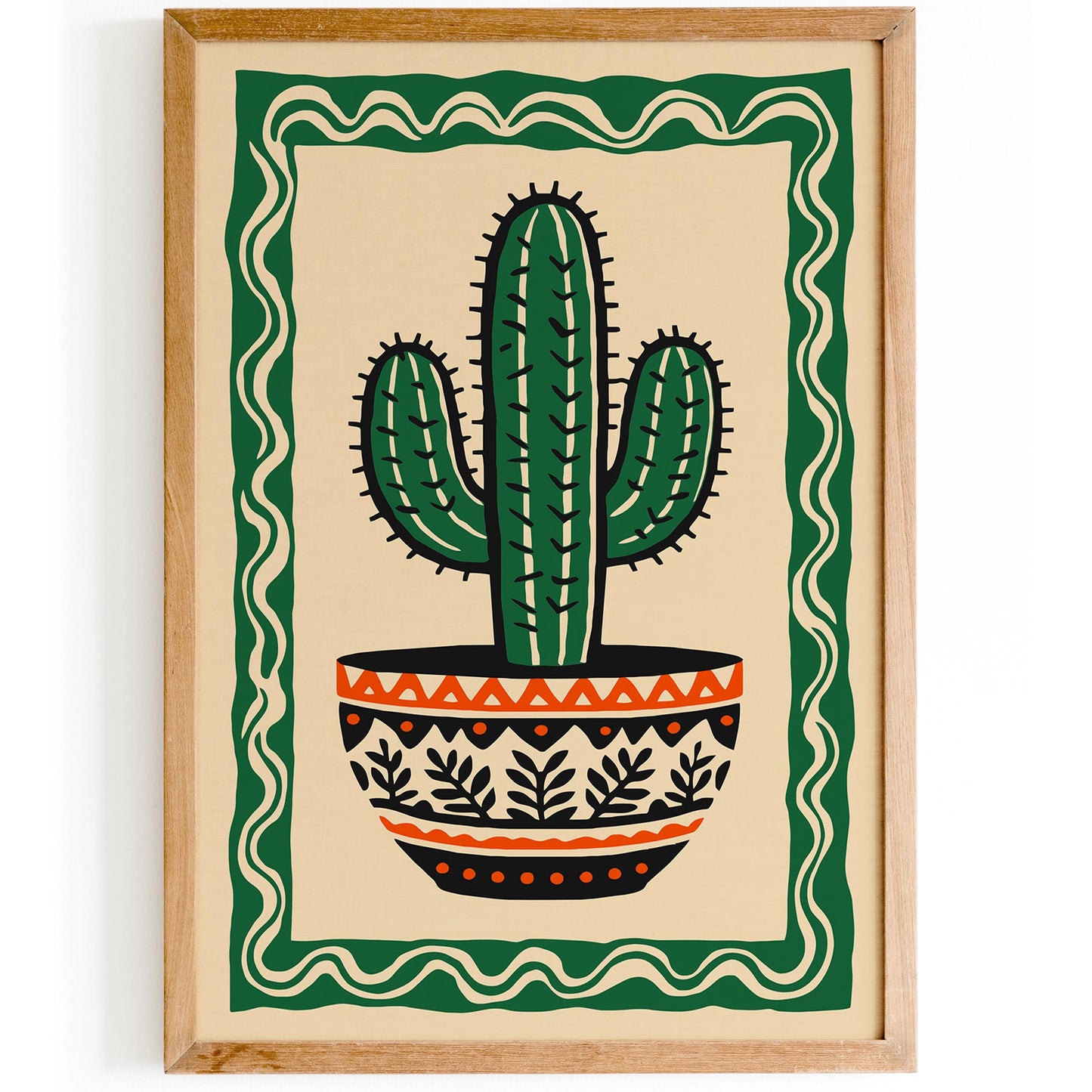 Cacti Mexican Style Plant Poster