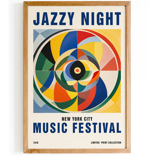 Jazzy Night Music Festival in NYC Poster