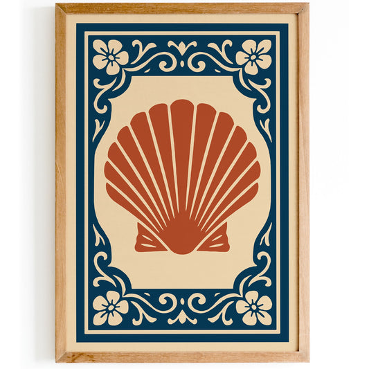Rococo Seashell Art Print