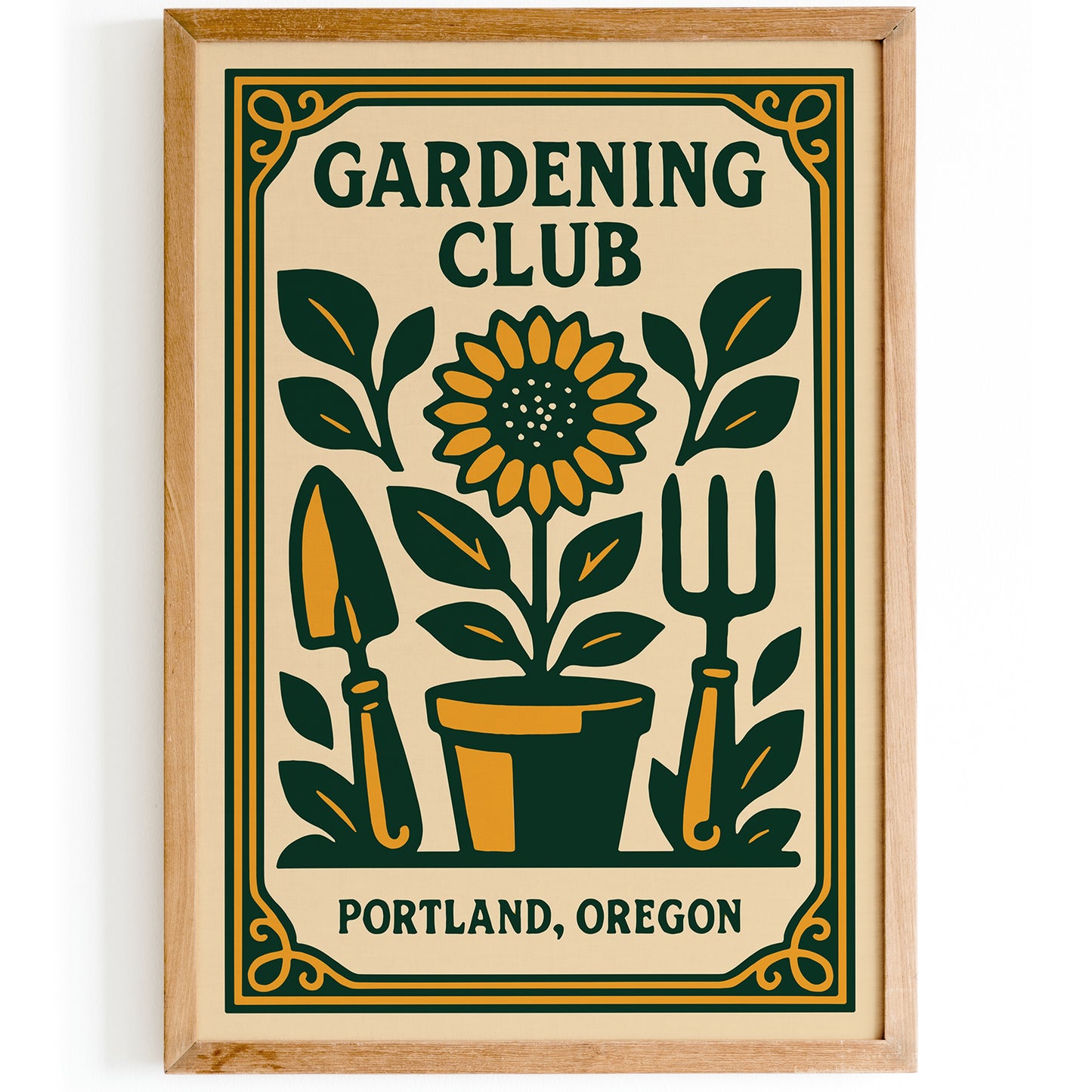 Gardening Club - Portland Oregon Poster