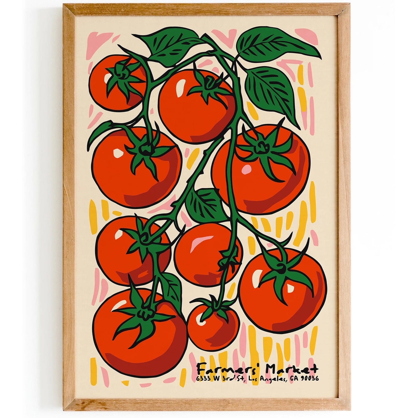 California Farmers Market Tomatos Poster