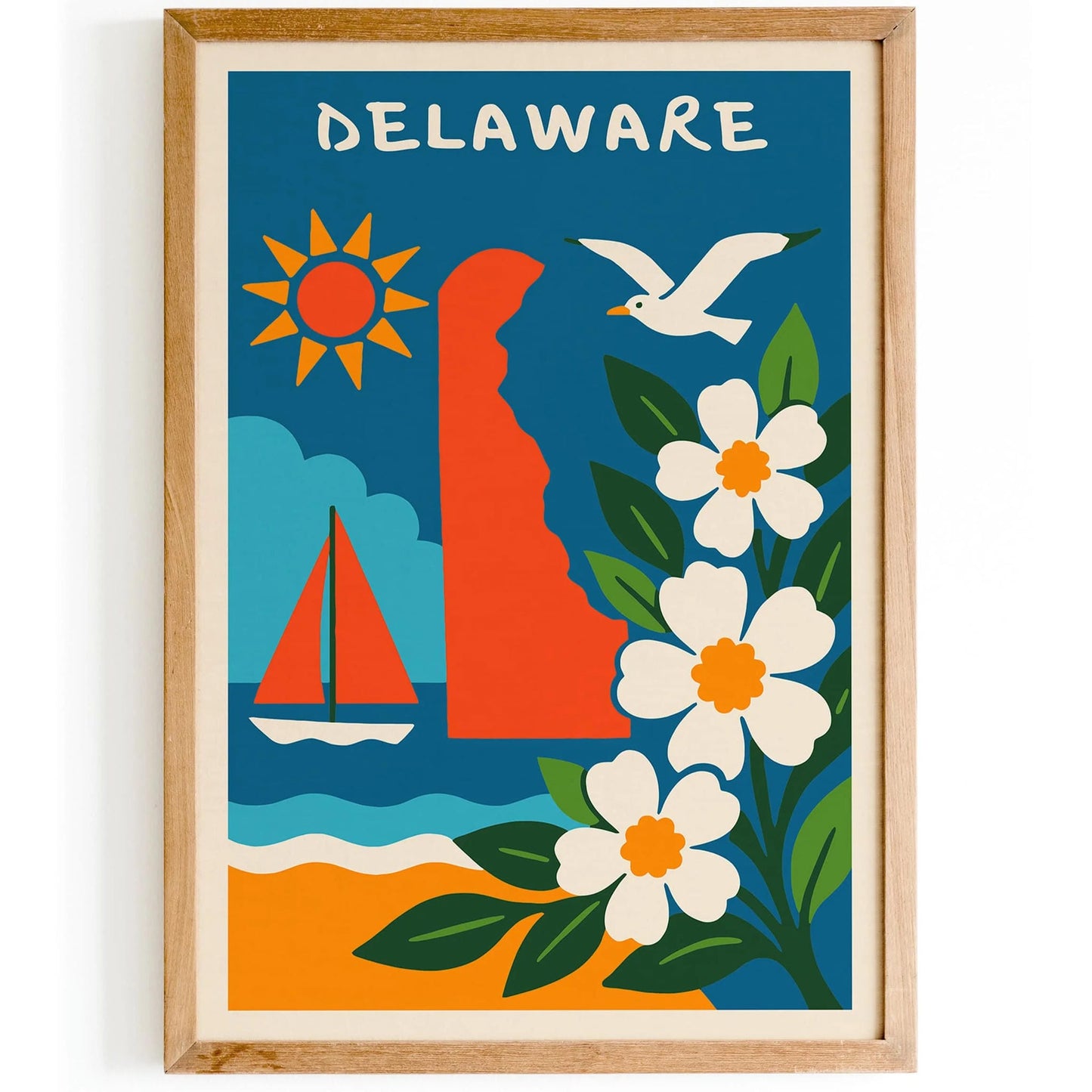 Delaware State Travel Poster