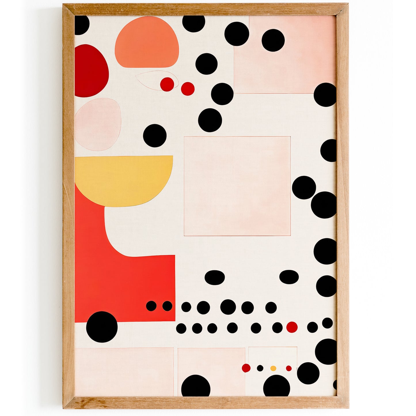 Mid-Century Modern Polka Dots Art Print