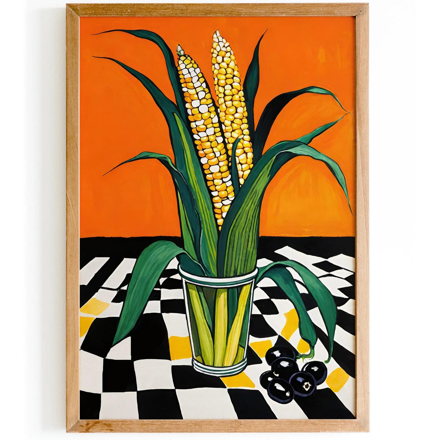 Corn & Olives Bold Kitchen Poster