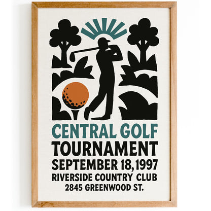 Golf Tournament Poster Print