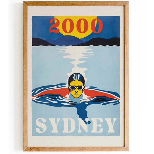 Sydney 2000 Swimming Poster Print