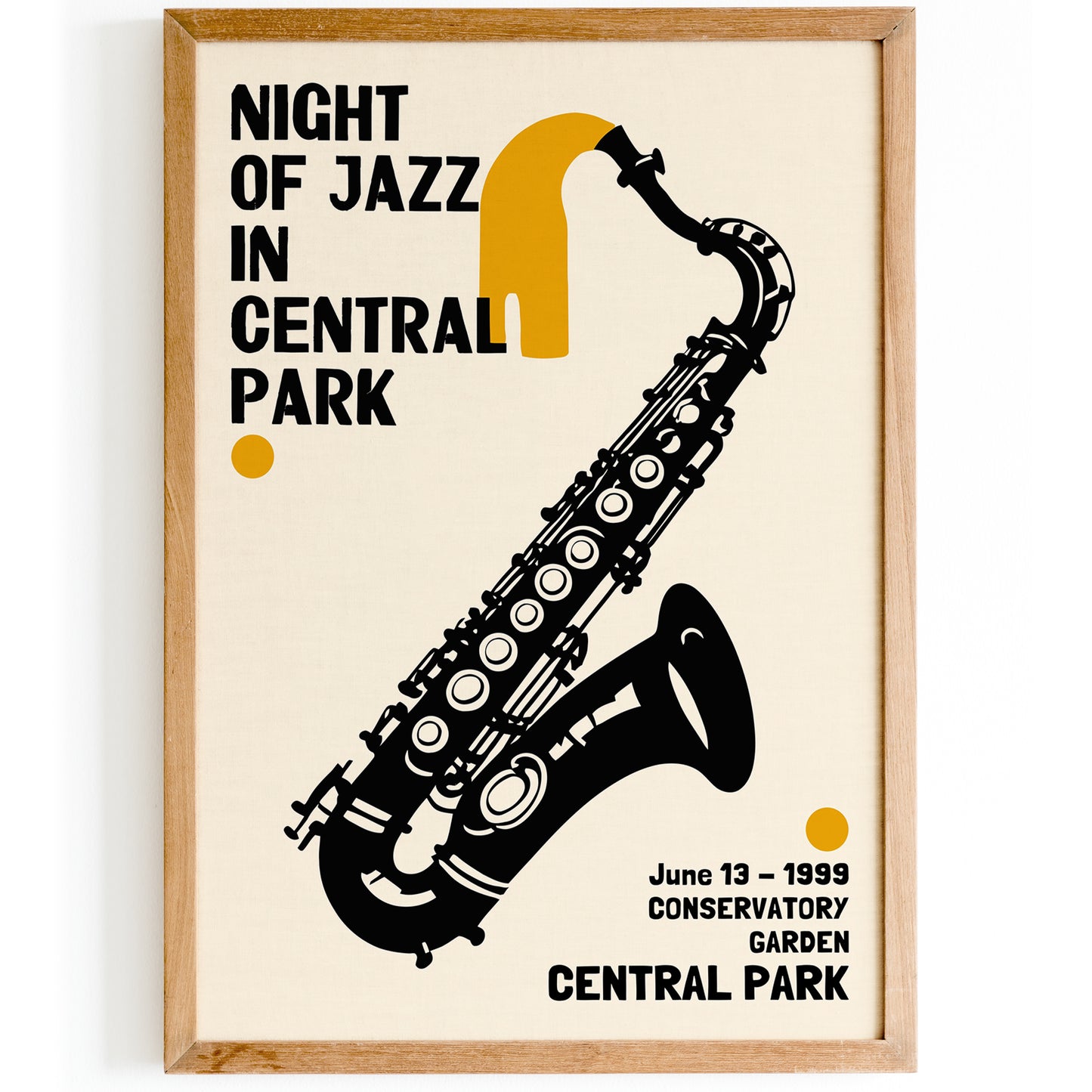 Night of Jazz in Central Park Poster