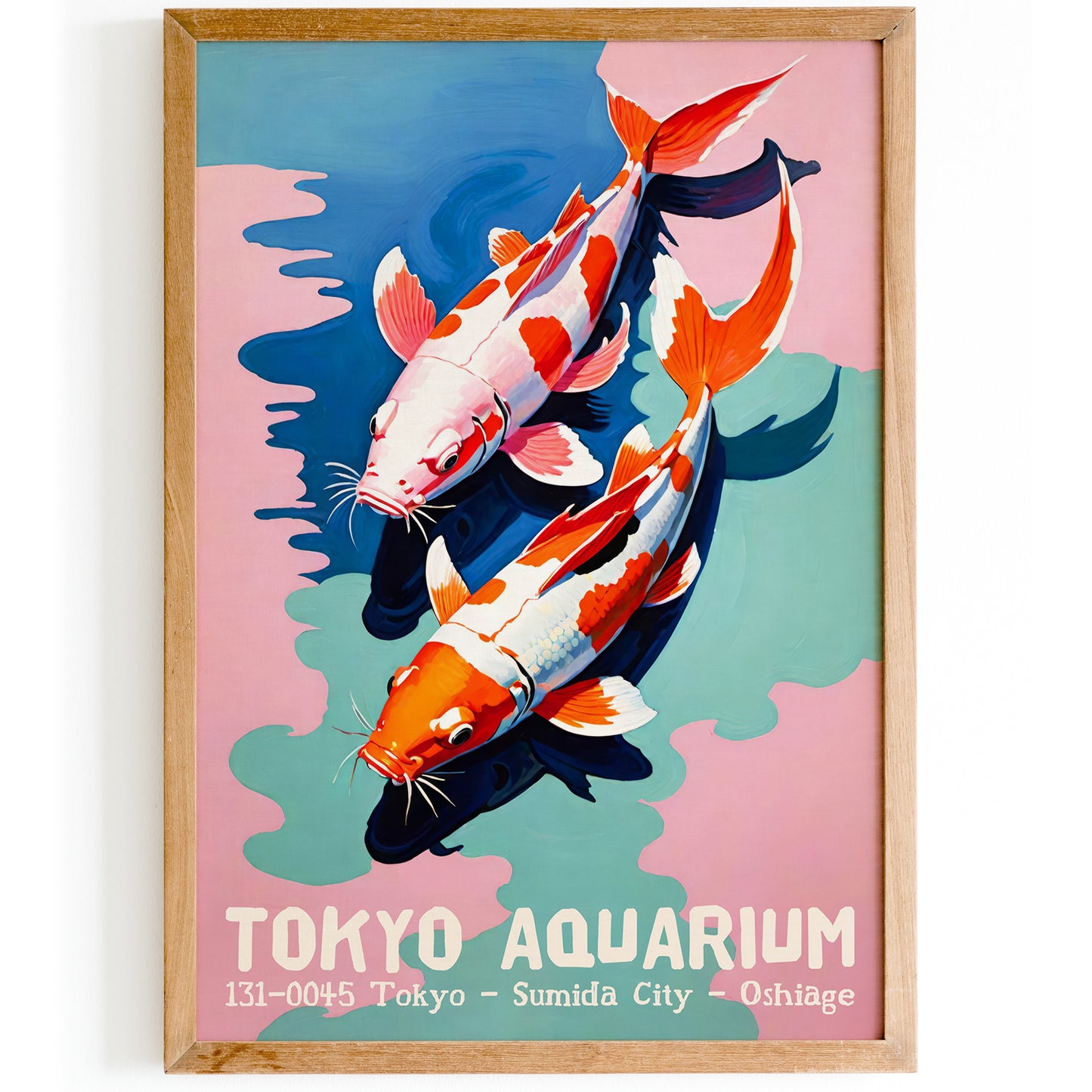 Tokyo Aquarium Koi Fish Poster
