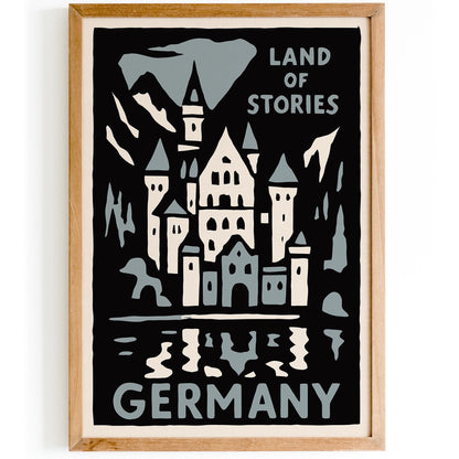 Germany Castle Travel Poster
