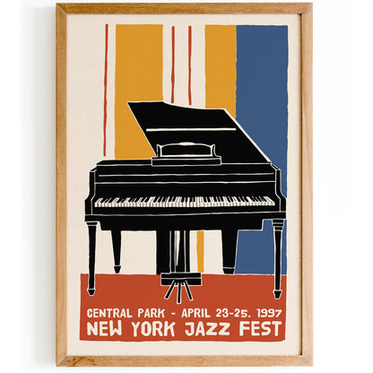 New York Jazz Fest 1997 Retro Poster