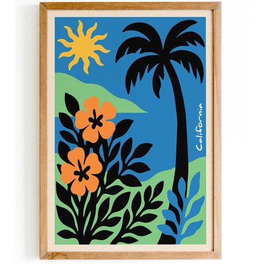 California Tropical Nature Poster