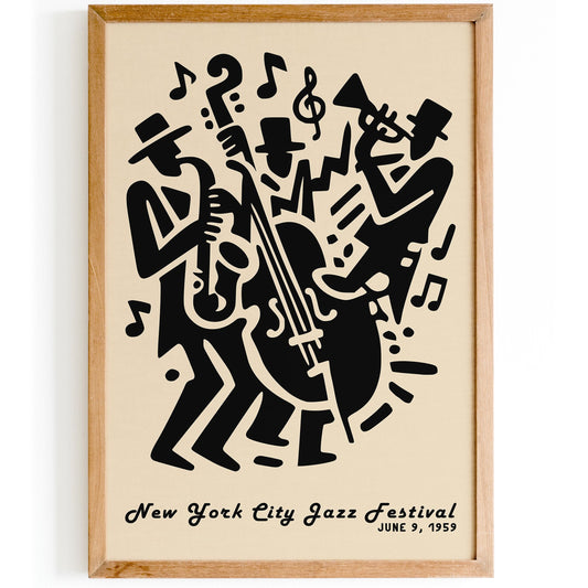 New York City Jazz Festival Poster - Jazz Wall Art