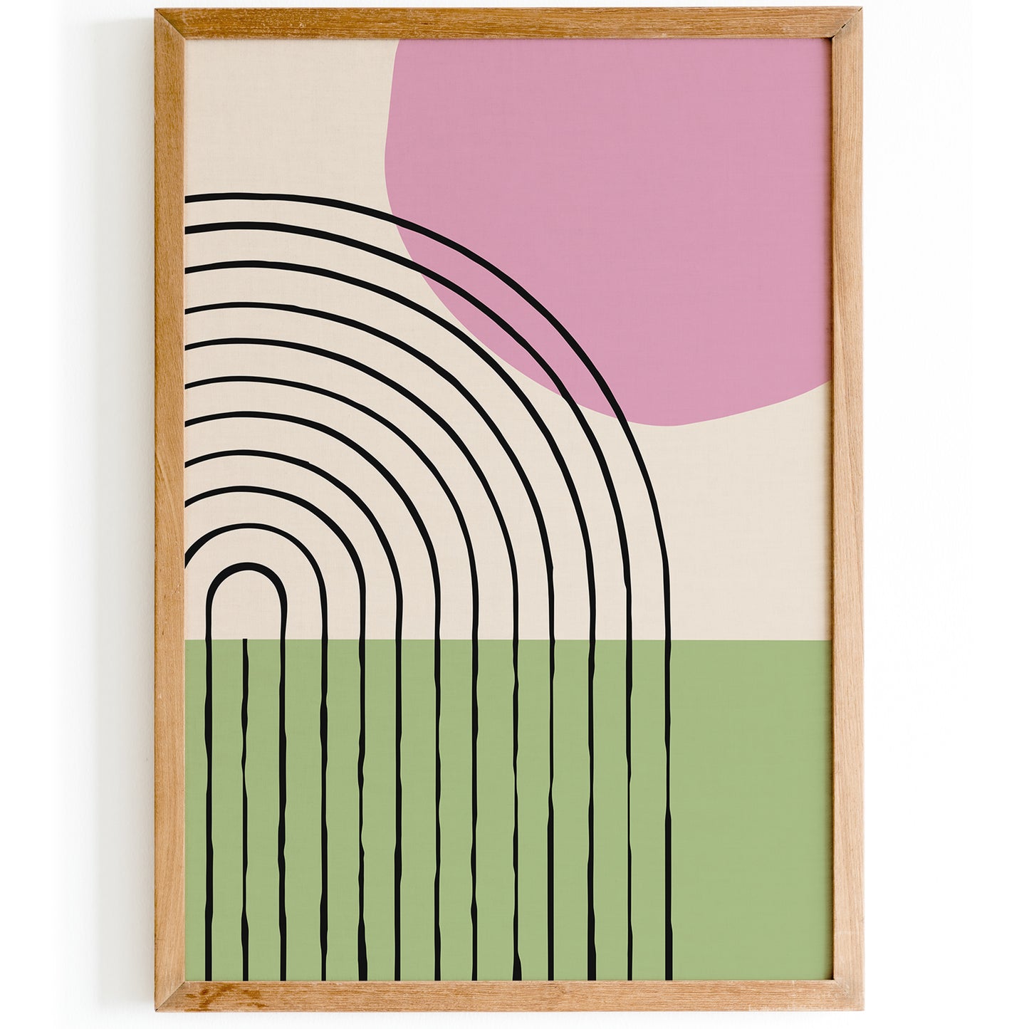 Mid Century Modern Pastel Wall Art