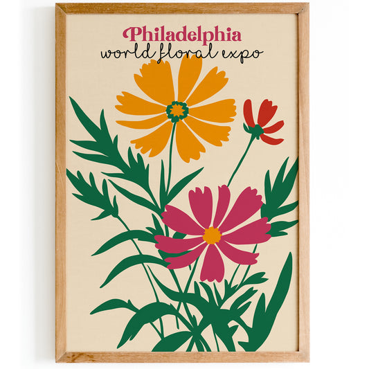 Philadelphia World Floral Expo Poster