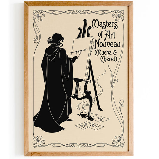 Mucha & Chéret Art Nouveau Poster