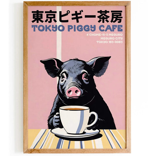 Tokyo Piggy Cafe Poster Print