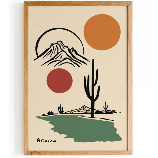 Arizona Minimalist Travel Poster