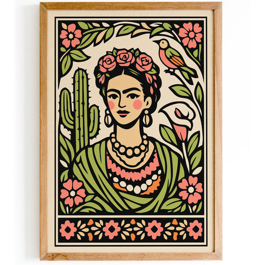 Mexican Woman Portrait Poster