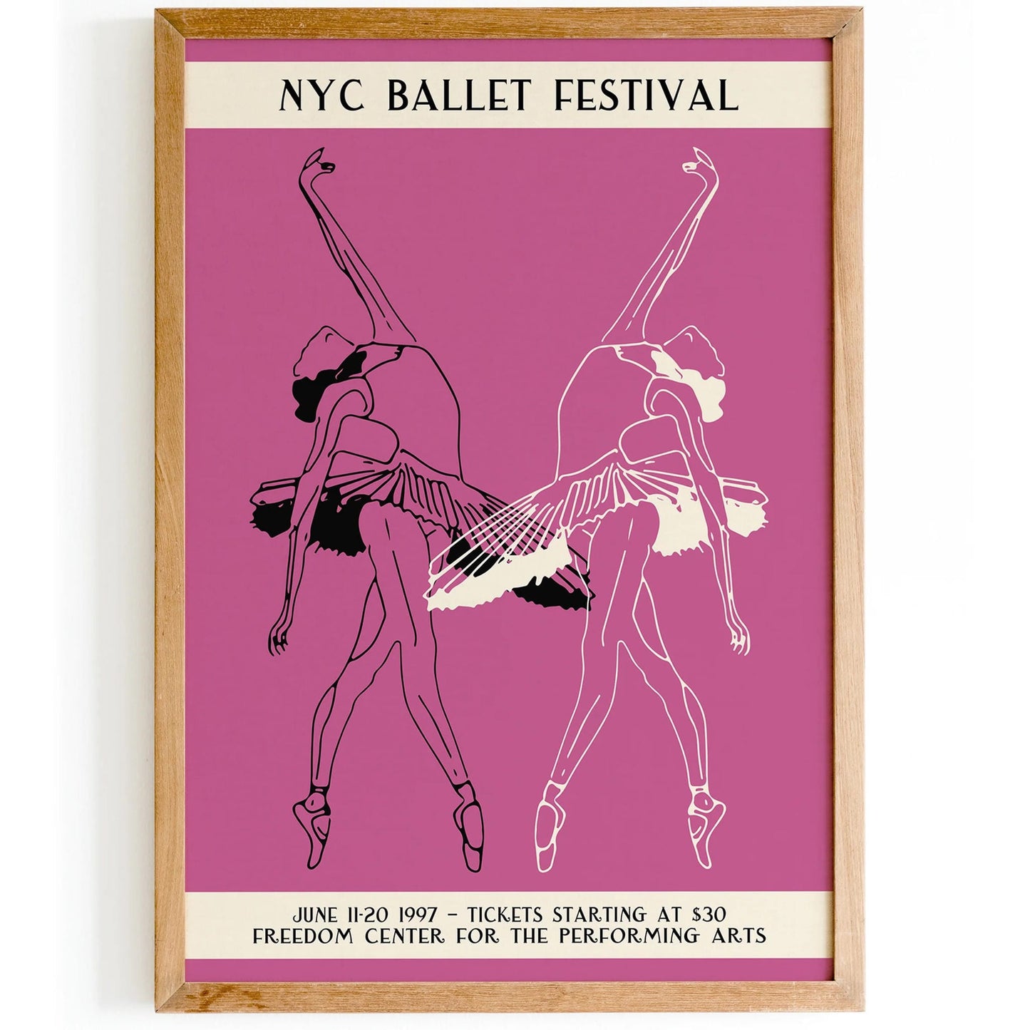 NYC Ballet Festival 1997 Dance Poster