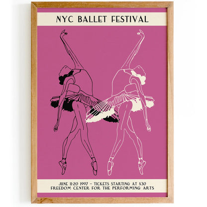 NYC Ballet Festival 1997 Dance Poster
