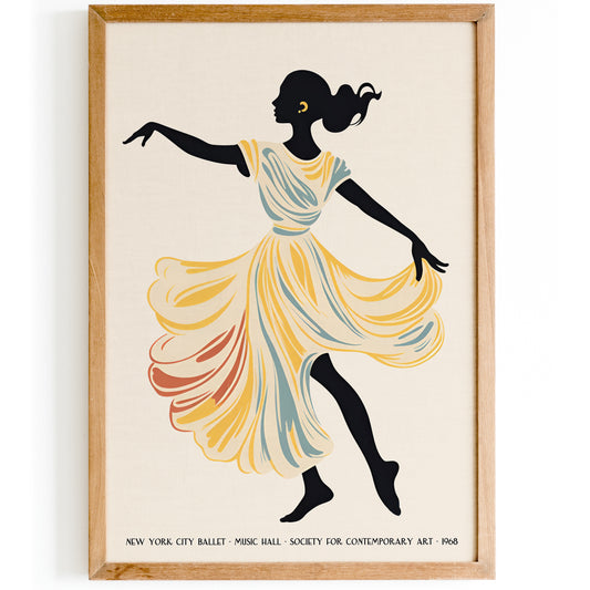 NYC Ballet 1968 Wall Art Print