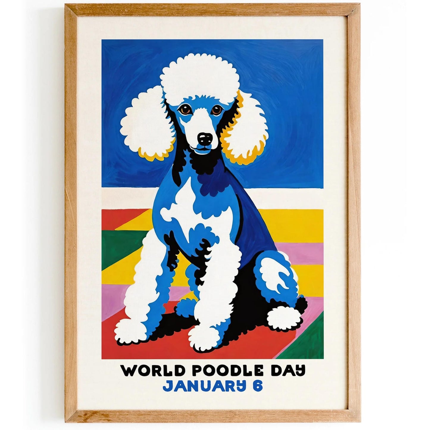 World Poodle Day Cute Wall Art