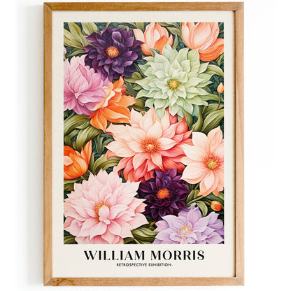 Pastel Floral William Morris Wall Art