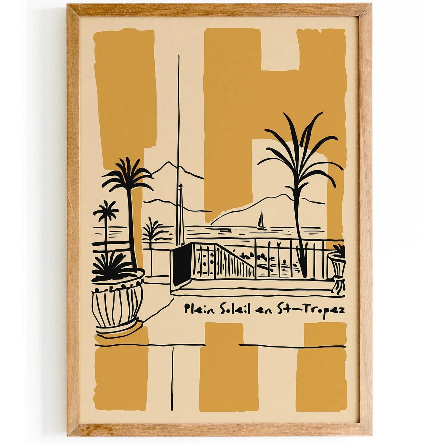 Plein Soleil en St Tropez Poster