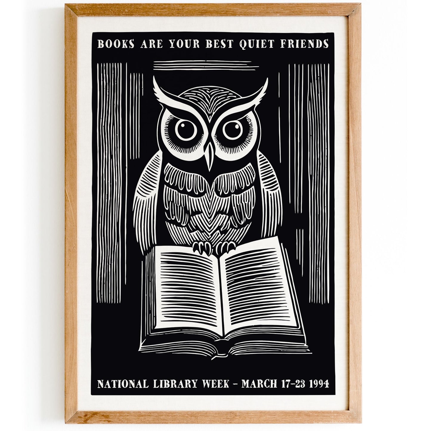 National Library Week Owl Poster