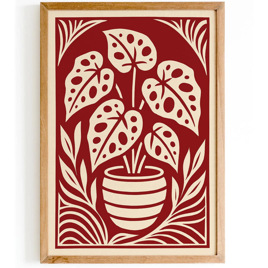 Begonia Maculata Floral Art Print