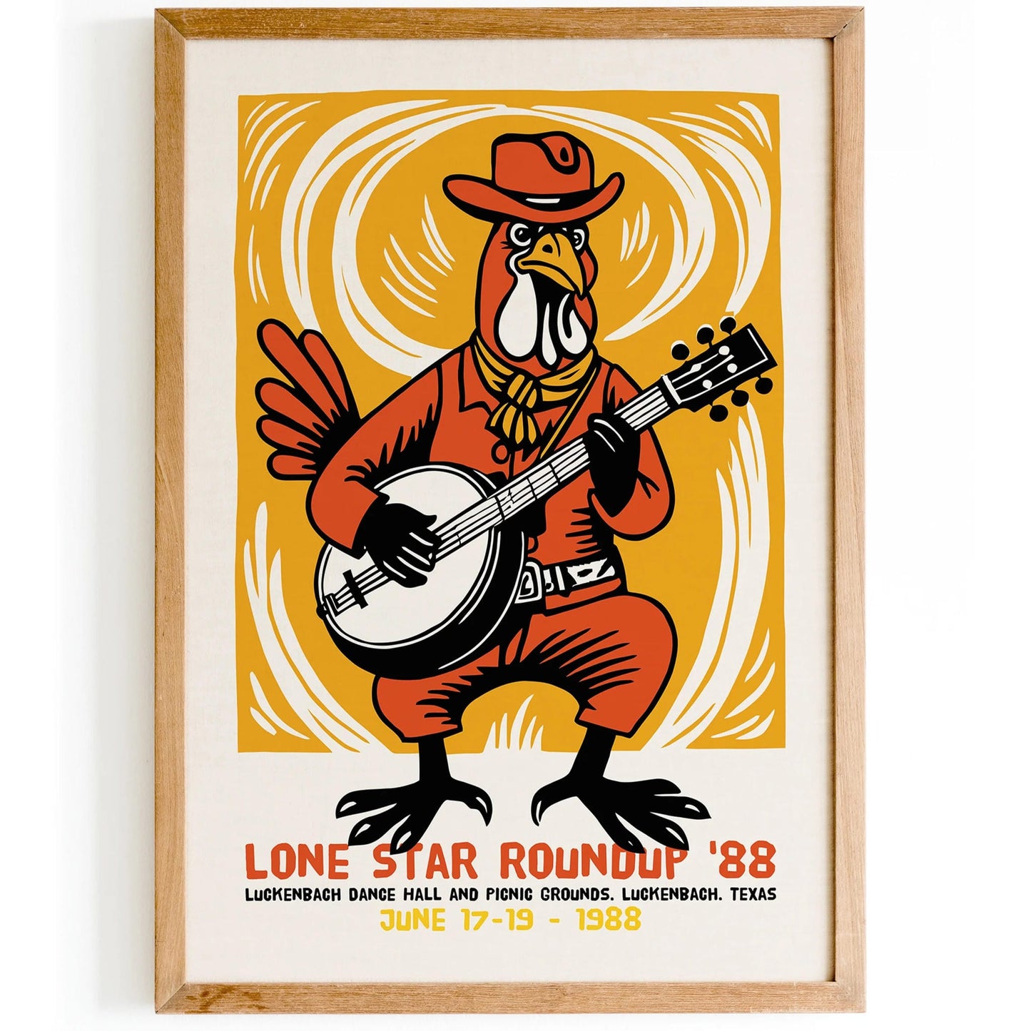 Texas Rooster Music Festival Poster