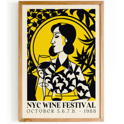 NYC Wine Festival 1988 Poster